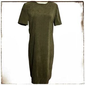 Henry-Lee Dress 10 Dark Green Feels like Suede Maxi